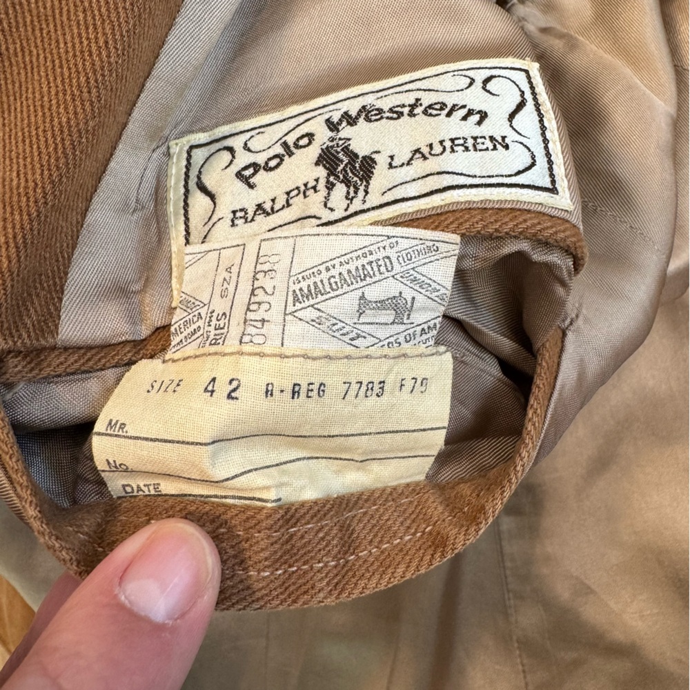 Ralph Lauren Polo Western Tan blazer - Picture 4 of 13